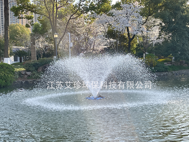 喷泉曝气机喷泉式太阳能增氧系统：让水体焕发新生.jpg